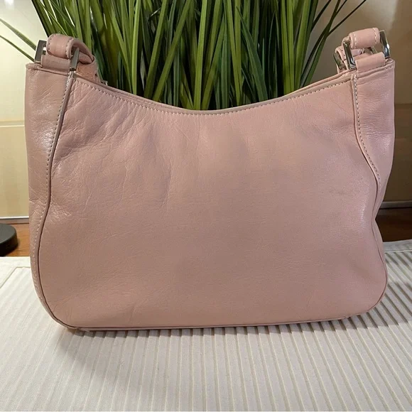 Perlina New York Pink Leather Shoulder Bag - Picture 3 of 16